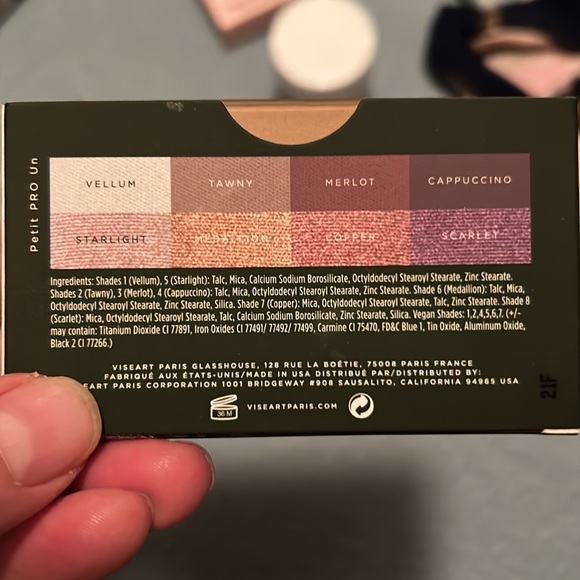 Viseart 8 Shade Petit PRO Un 1 Professional Pigment Palette (BNIB) Ombrés - Picture 2 of 8